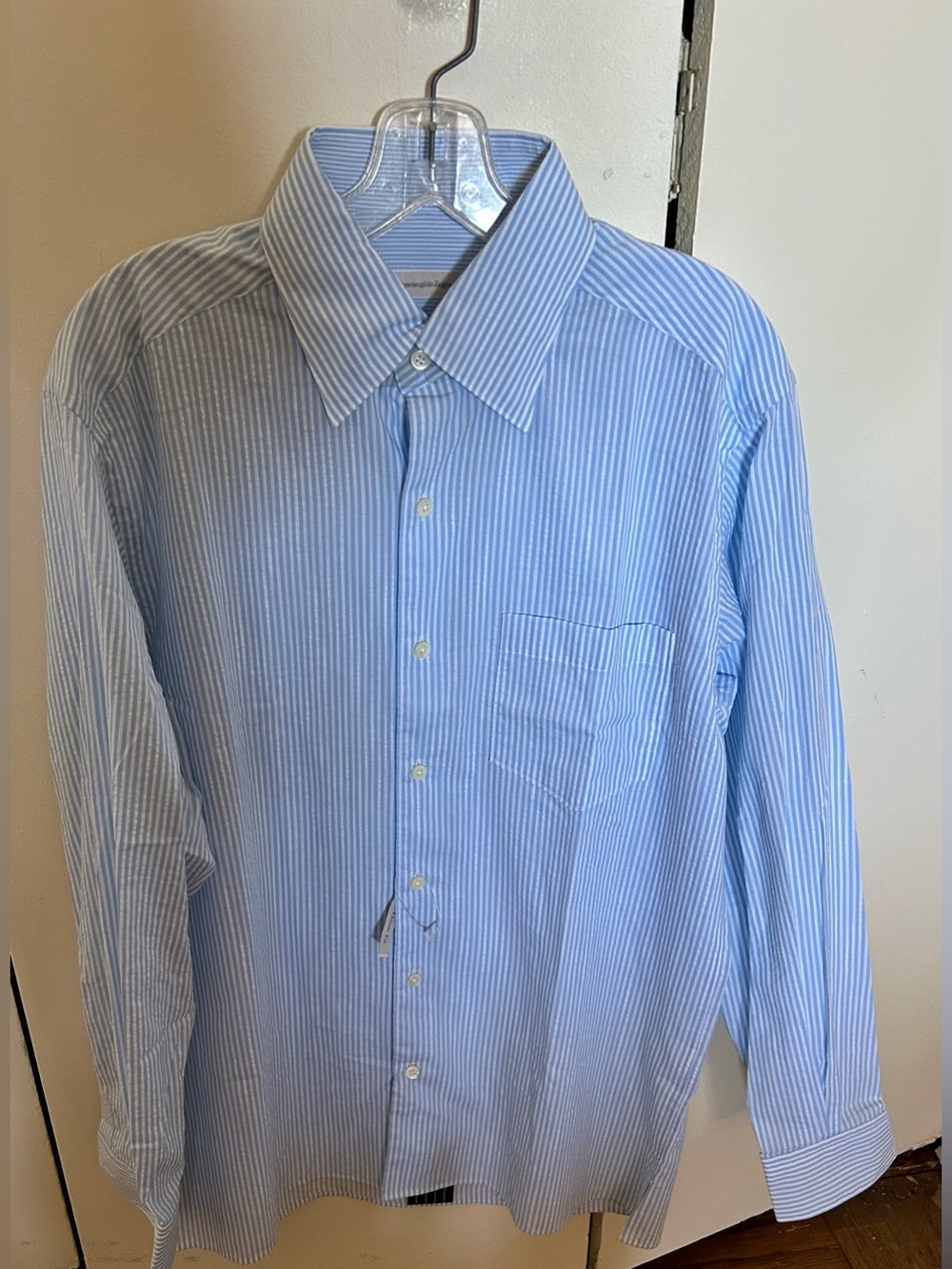 NWT Ermenegildo Zegna  Pinstripe Shirt